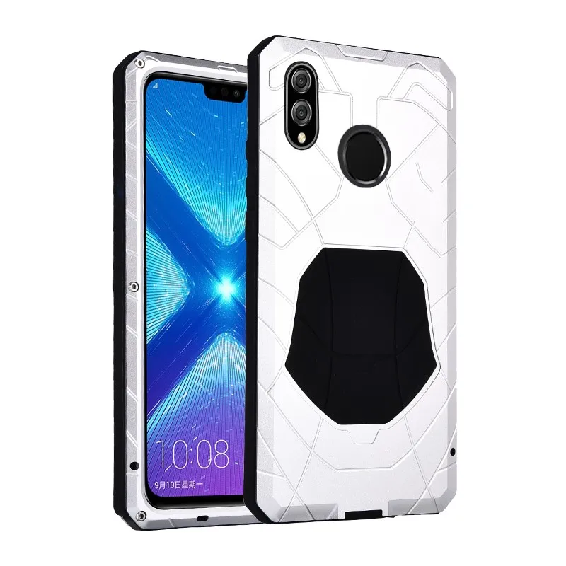 Imatch для samsung Galaxy A50 A70 A80 A90 чехол для телефона твердый алюминиевый металлический чехол из закаленного стекла сверхпрочный противоударный - Цвет: Silver
