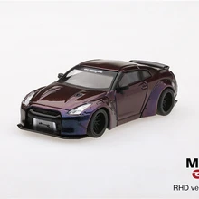 Мини GT 1: 64 LB работает Nissan Skyline GTR R35 волшебный фиолетовый литой модельный автомобиль