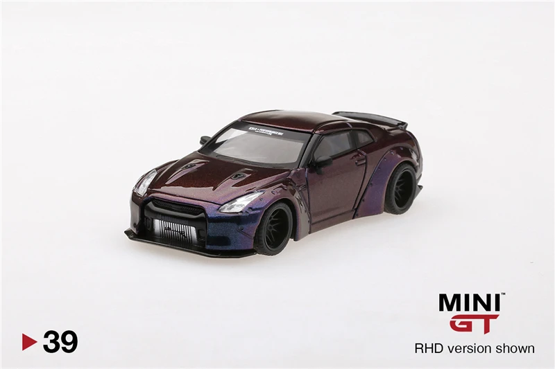 

MINI GT 1:64 LB WORKS Nissan Skyline GTR R35 Magic Purple Die-Cast Model Car