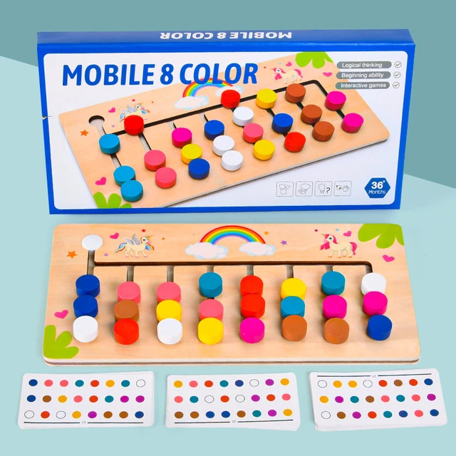 Ensino precoce Montessori Four-Color Correspondência de jogo de lógica de  brinquedos de madeira para crianças - China Brinquedos de madeira e  Matching brinquedo brinquedos educativos preço