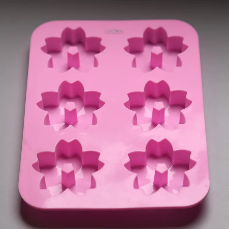 Handmade Soap Molds DIY Aromatherapy Wax Gypsum Aromatherapy Mould Cherry Blossom Mould Wax