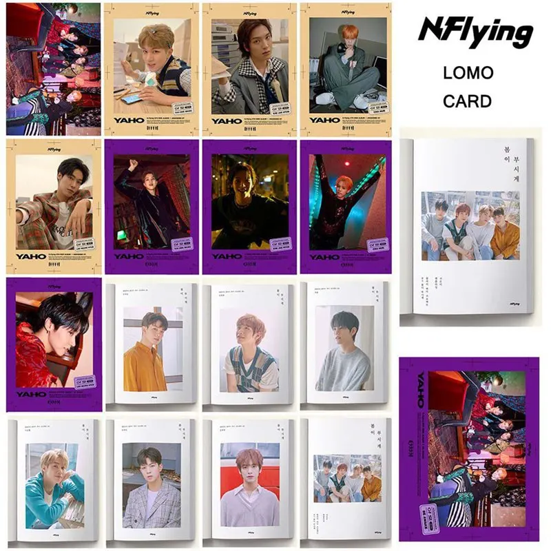 16 шт./компл. KPOP SUPER JUNIOR NUEST Н. Летающий фотоальбом карты ПВХ карты самодельные ЛОМО карта Фотокарта - Цвет: 16pcs