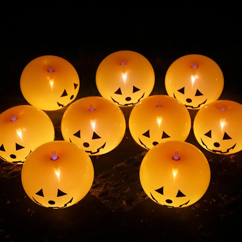 

Мини-шары на Хэллоуин, тыква с подсветкой, быстрая надувная игрушка, украшения на Хэллоуин для дома и улицы, 5 комплектов/20 штук
