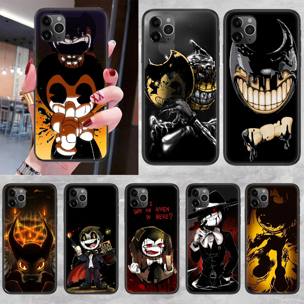 Чехол для телефона ganme Ink machine Demon BENDY чехол iphone 5 5s se 2 6 6s 7 8 12 mini plus X XS XR 11 PRO MAX черный