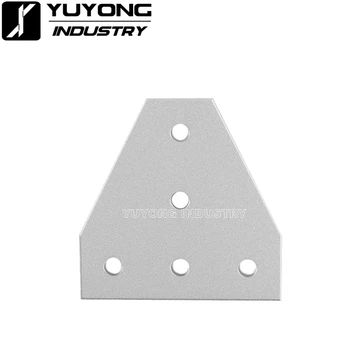 

Aluminum 5 Holes T Shape Join Plate Corner Bracket 60x60x4mm for 2020 V-slot Aluminum Profile