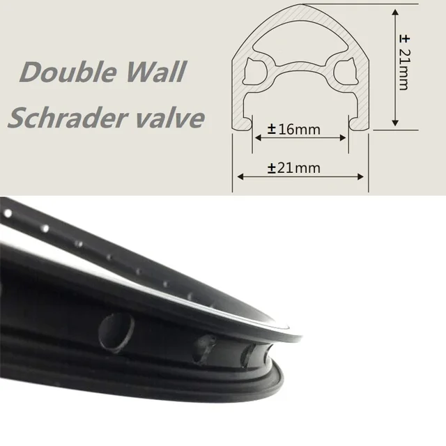 18インチ355リム,20/24/28/32/36穴のシュレーダーバルブを備えた