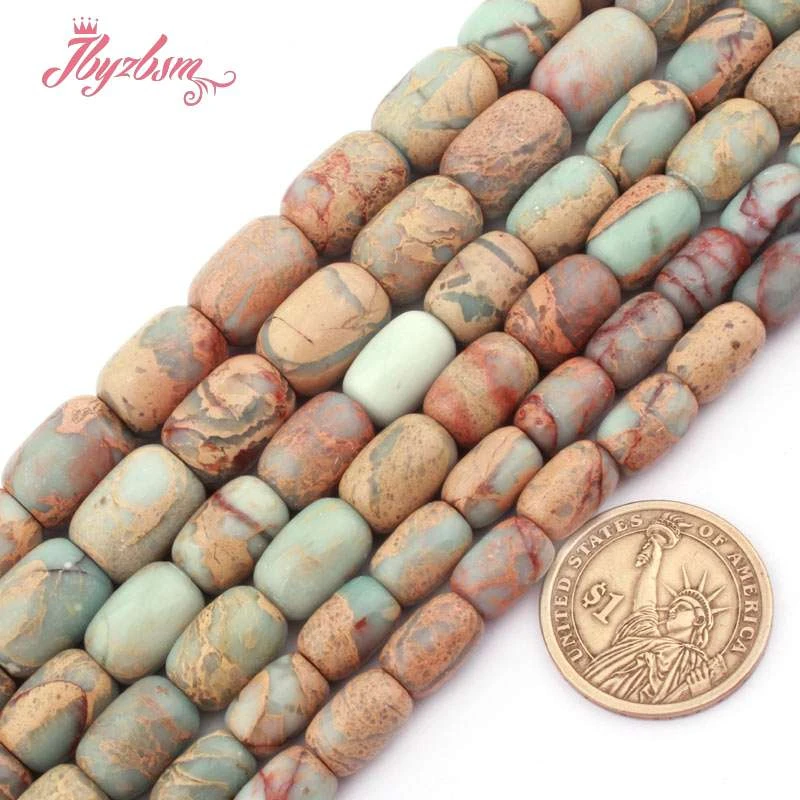 8x12,10x14,12x16mm Multicolor Column Shoushan Beads Loose Natural Stone Beads For DIY Necklace Bracelets Jewelry Making 15