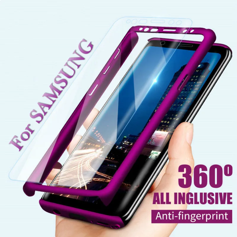 

360 Degree Phone Case For Samsung Galaxy A70 A60 A50 A40 A30 A20 S10 E S9 S8 Plus S7 S6 Edge J3 J5 J7 A7 A5 A3 2017 Cover Cases