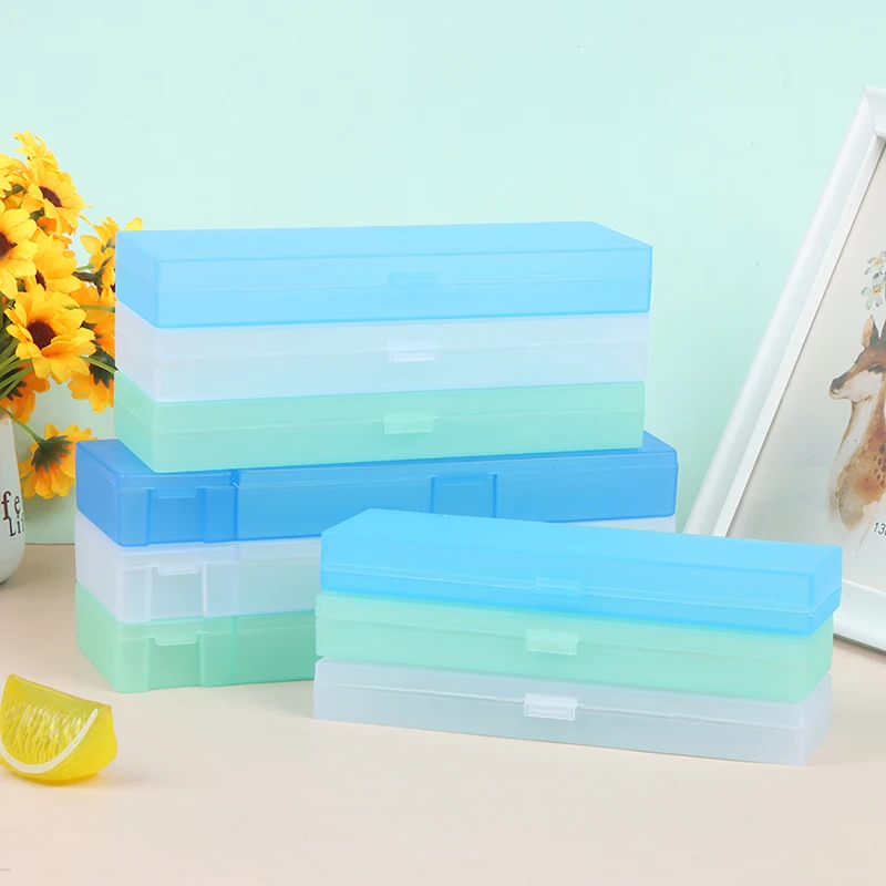 1 PC Stationery Stickers Plastic Storage Box Organizer Container Art Tool Case For Craft Desktop Student Stationary Accessories |