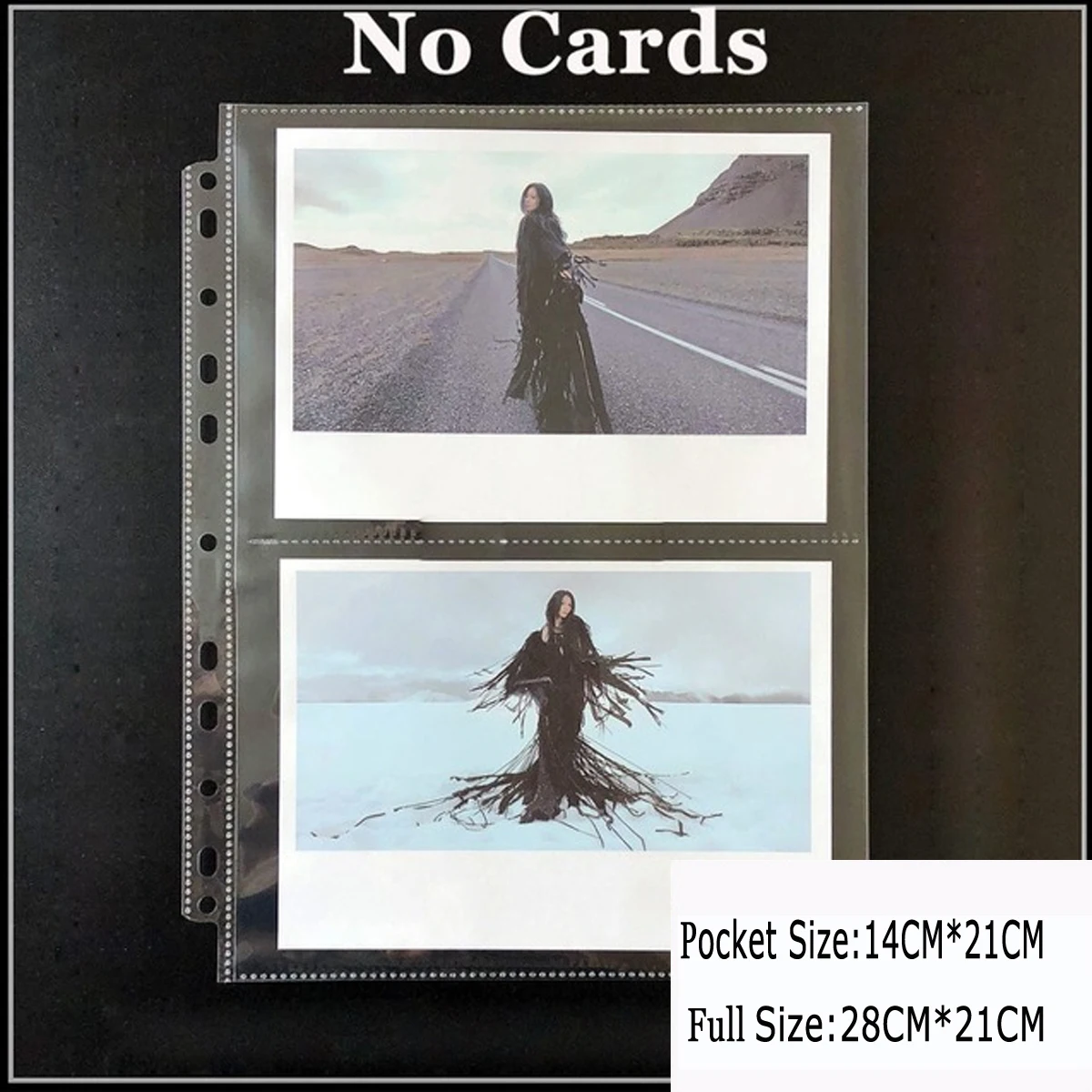 

20PCS/LOT 2 Pockets 14cm*21cm Card Pages Board Game Cards Holder Barriers For Protector Postcard Star Photo Pictures Album Page