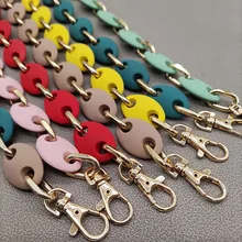 Acrylic Resin Woman Bag Handles 30cm Clutch Resin Chain Women Handbag Strap Replacement Bag Handle Pig Nose Shape Bag Belts