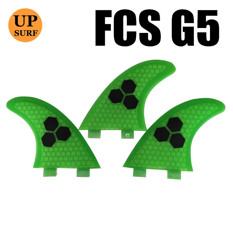 07 G5 FCS G3/G5/G7 плавники зеленые стекловолокно SUP доски для серфинга плавники для серфинга аксессуары для серфинга - Цвет: 07 G5