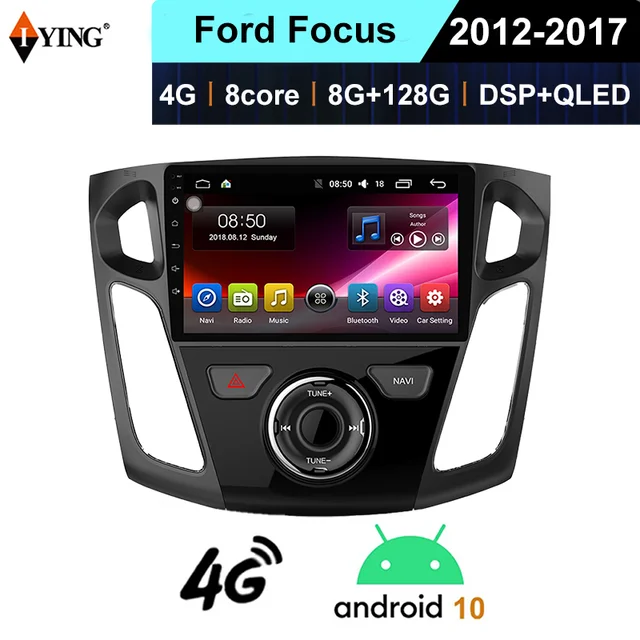 Autoradio tactile GPS Bluetooth Android & Apple Carplay Ford Focus