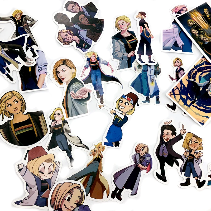 50 шт. Классическая пленка серии Mystery Doctor стикер для портативной компьютерной игрушки СКЕЙТБОРД гитара мотоцикл чемодан