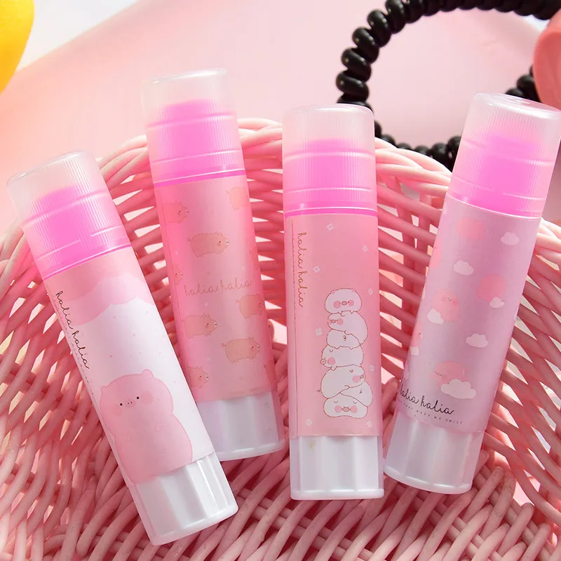 

Color Solid Glue Creative Glue Stick Students with High Viscosity Transparent Color Non-toxic Korean Handmade Glue Stationery18g