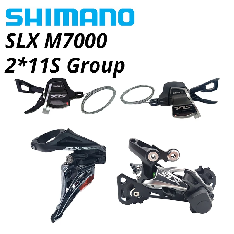SHIMANO DEORE SLX M7000 11s Group 2*11s SL рычаг переключения передач правая левая пара 11v RD M7000 GS задний переключатель FD M7020 передний переключатель|Велосипедный переключатель| | АлиЭкспресс