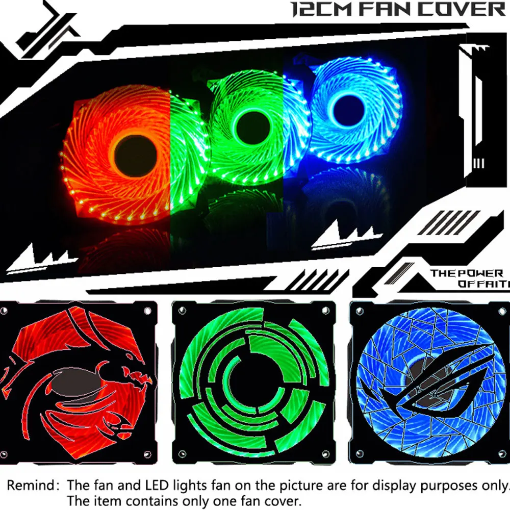 12cm*12cm Fan Cover Acrylic Cover for 120mm Radiator 120mm Fan Cool for Computer Case Cooling fan guard