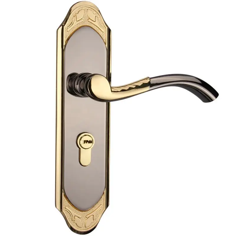 zinc alloy Door Lock Split lock door knobs for interior Door locks mute Anti-theft bedroom DOOR Lock for room door handles - Цвет: Золотой