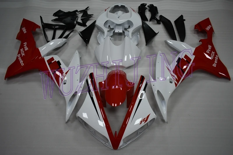 Обтекатели YZF R1 2004 Обтекатель YZF1000 R1 2004 белый красный обтекатель abs YZFR1 2004-2006
