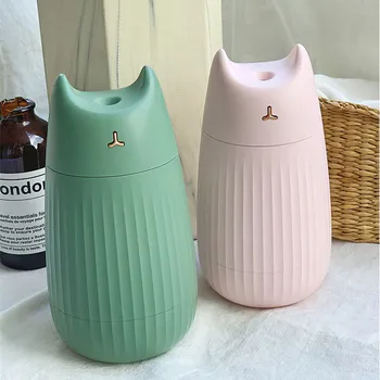 

Cat Air Humidifier USB Ultrasonic Aromatherapy Diffuser Essential oil Nebulisation For Car Home Mist Maker LED Light Aroma oil