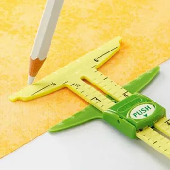

5-IN-1 SLIDING GAUGE Measuring Sewing Tool Patchwork Tool Ruler Tailor Ruler Tool Accessories Home Use