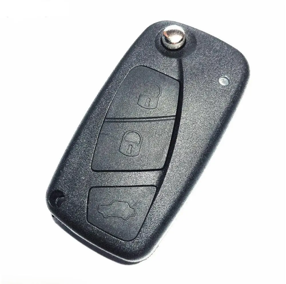 3 Buttons Flip Folding Remote Car Key Case Shell Cover Fob For FIAT