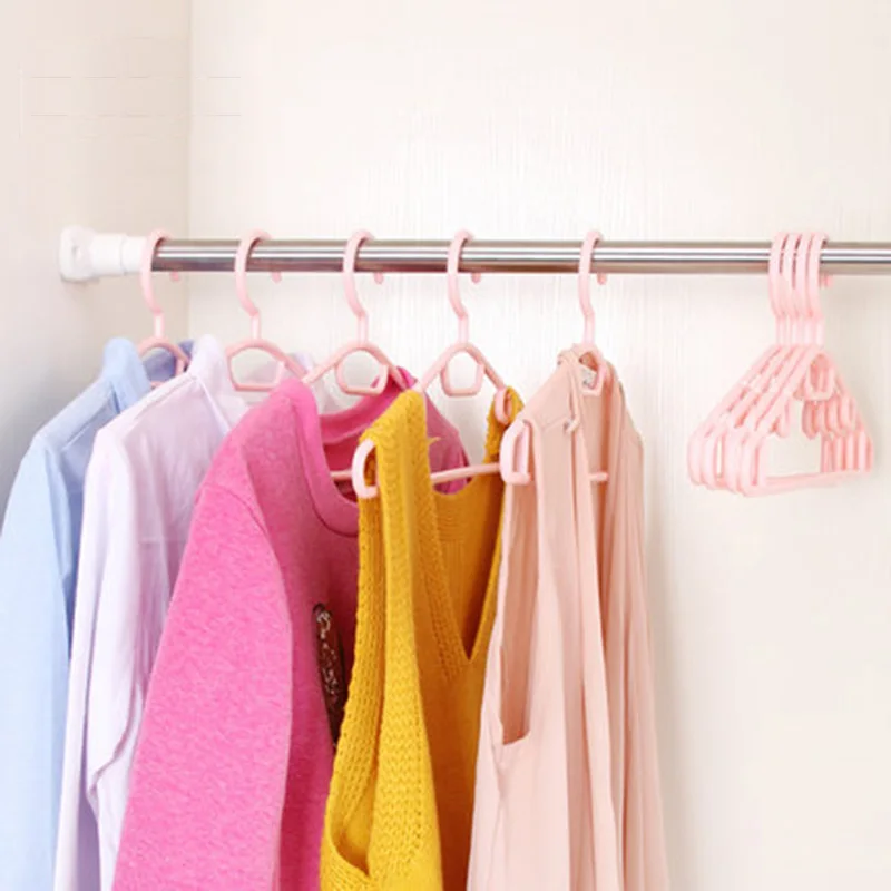 40cm 10 pcs/lot Plastic Wind-proof Clothes Hangers Coat Hangers for Kids Adult Non-slip Clothing Hanging