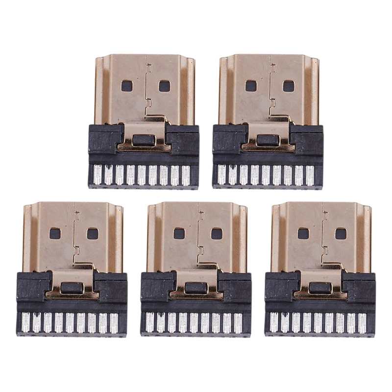 5 шт. (папа) и HDMI 19 pin в Тип разъем под пайку прекращение Ремонт Замена | Электроника
