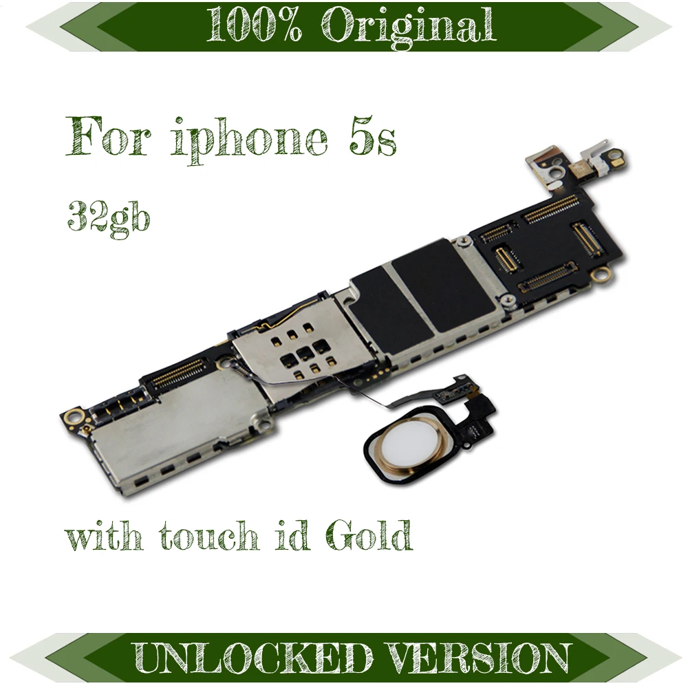 Хорошо протестированная 32GB Бесплатный iCloud для iphone 5S материнская плата iOS оригинальная разблокированная для iphone 5S материнская плата Да Нет отпечатков пальцев