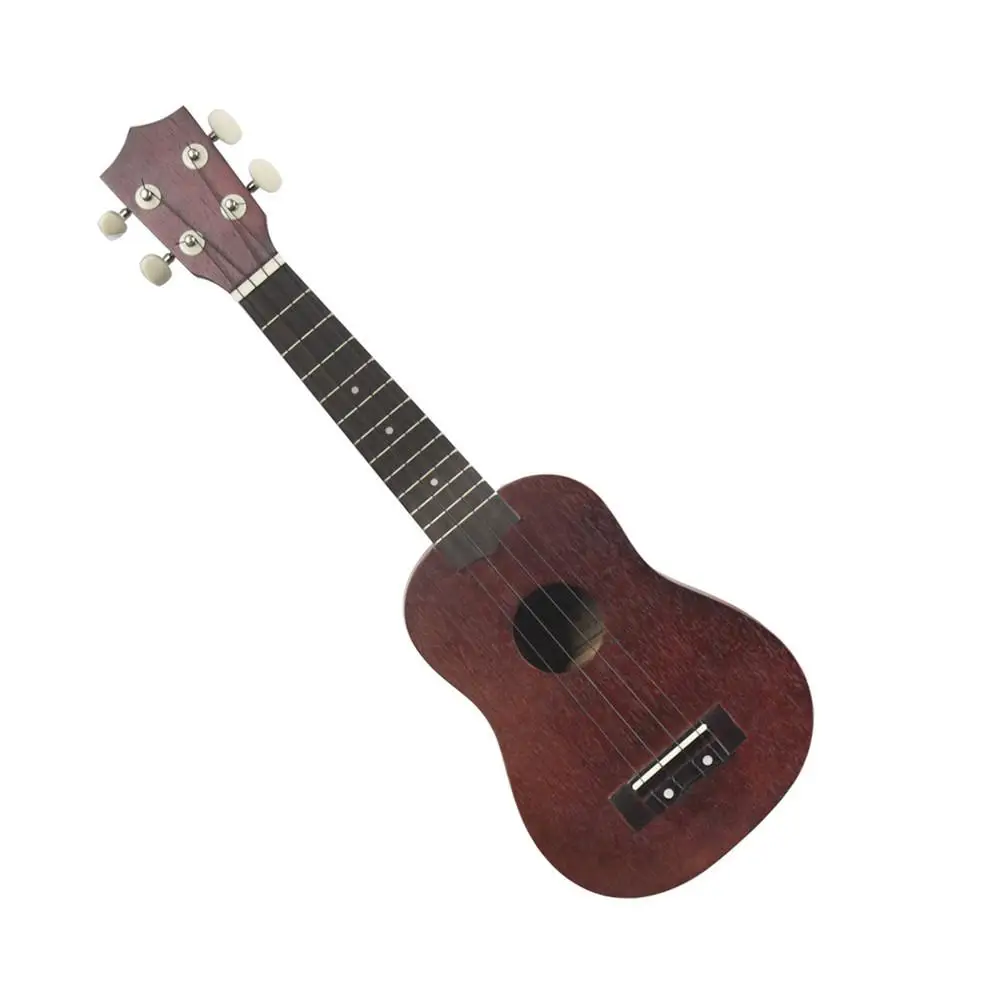21 дюймов Sapele Ukulele маленькая гитара 15 Лада Ukelele комплект с ремешком Капо концертный музыкальный инструмент 53x18x6 см