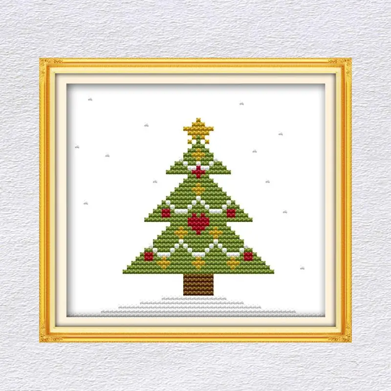 Joy Sunday Merry Christmas наборы для вышивки крестом 14CT узор DMC с ...