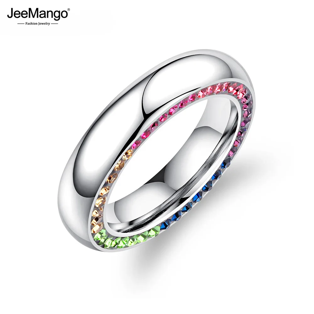Cubic Zirconia Wedding Rings for Women Colorful Rhinestone Statement Bands Engagement Ring wedding rings womens ring cubic zircon ring finger rings jewelry rings ring jewelry