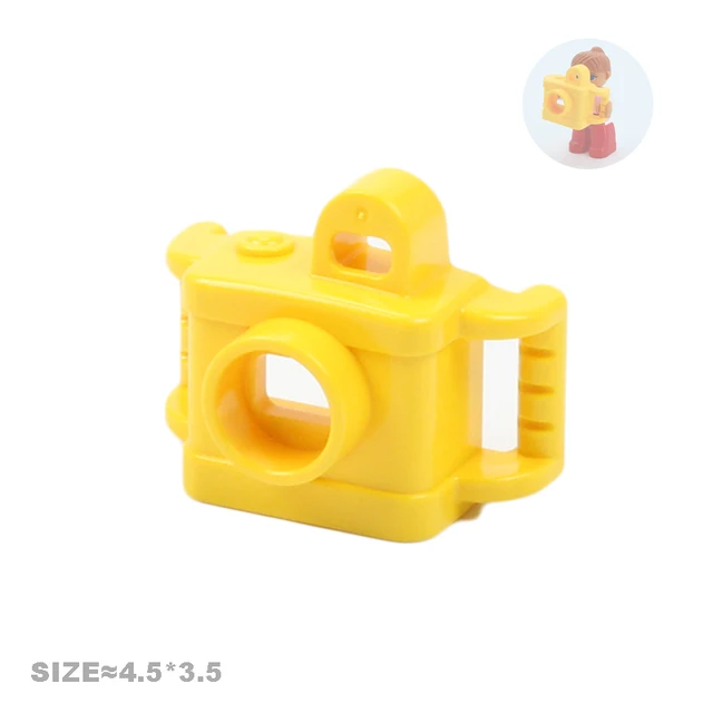 Big Size Action Figures City Princess Policemen Family Building Block Doll Character Accessory Toys Assembly Children Kids Gift camera