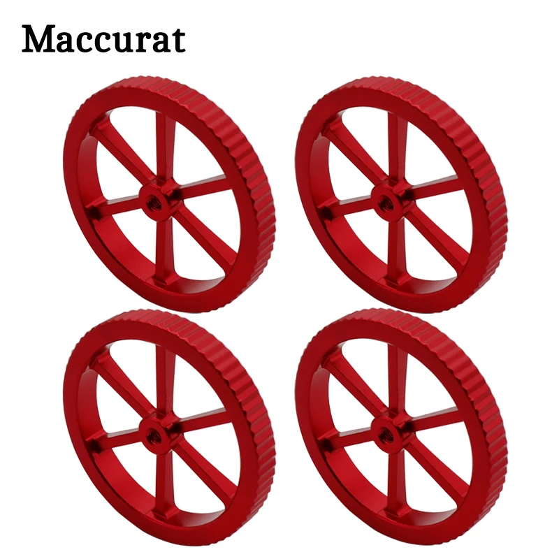 

4pcs Aluminum alloy Leveling Nuts Kit for Adjustment New Large Red Nut 10*25 Springs M4 Screw For 3D Printer Ender3 CR10 Heatbed