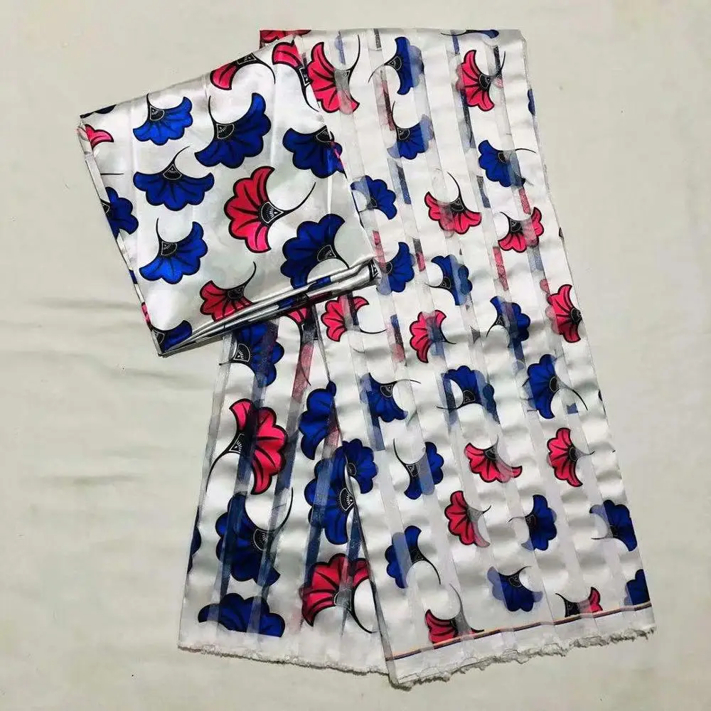 Модальная эластичная атласная шелковая ткань Африканская мягкая восковая ткань с принтом 2 ярда шифон 4 ярда audel modell ИМИТИРОВАННАЯ Анкара ткань 110301