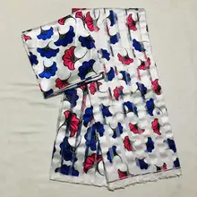 Модальная эластичная атласная шелковая ткань Африканская мягкая восковая ткань с принтом 2 ярда шифон 4 ярда audel modell ИМИТИРОВАННАЯ Анкара ткань 110301