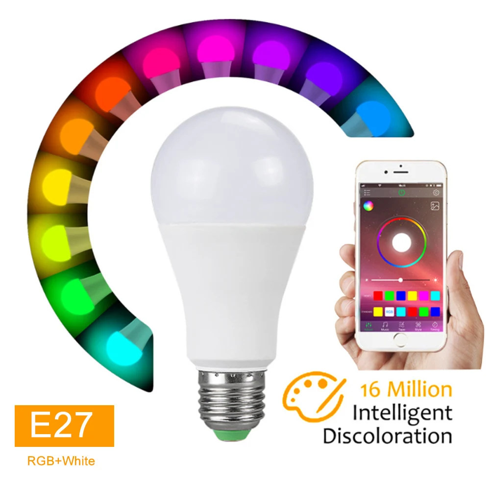 4.5W warm light Настольная лампа с перьевым абажуром, волшебная лампа, винтажные настольные лампы для гостиной, Ночной светильник, Bluetooth, умная лампа, светодиодный, 10 Вт, E27 - Цвет абажура: 4.5W warm light