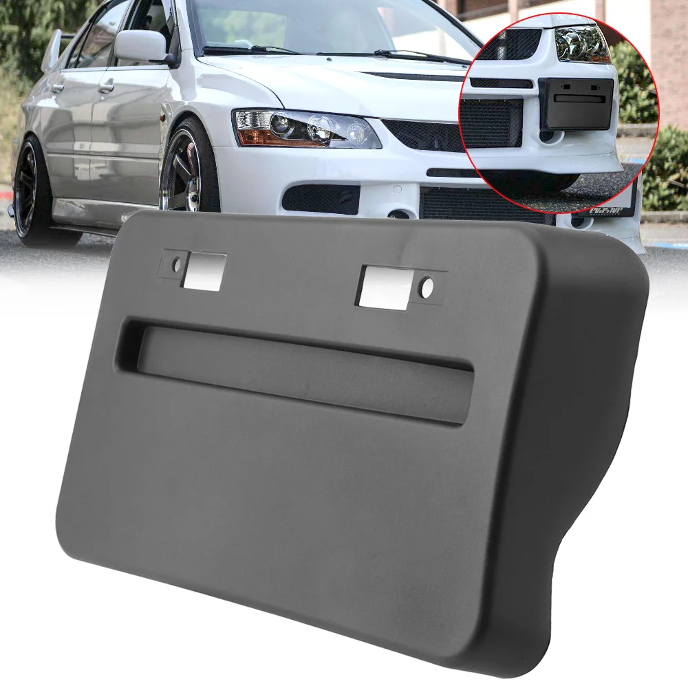 자동차 앞 범퍼 설치 번호판 프레임 재배치 베이스 홀더, 미쓰비시 랜서 GTS EVO X 2008-2018 에 적합