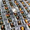 20/ 50pcs Wholesale Mix lot Bob Marley Ring Men's Punk Rocker Silver Plated Alloy Ring Male Party Jewelry Man Gift 6