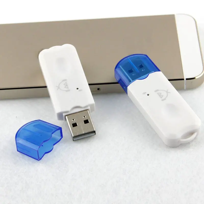 Акция синий беспроводной Usb Bluetooth музыкальный ресивер с громкой связью
