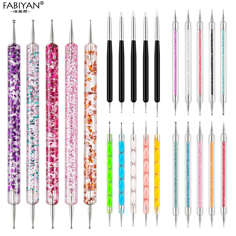 For Sale Manicure-Tools-Kit Painting Dotting-Pen Salon-Decoration Acrylic-Handle Nail-Art Rhinestone japbX6ew