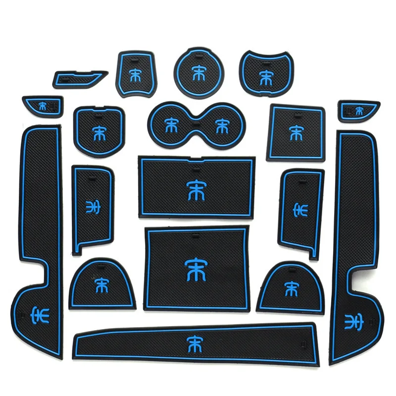 Подходит для BYD Song Gate Slot Pad Coaster Song обновление интерьера коврик полка для мелочей накладки на коробку