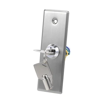 

uxcell Key Switch Lock On-Off Exit Door Lock Emergency Door Release SPST for Access Control with 2 Keys