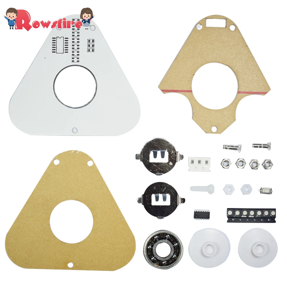 

DIY Round Triangle LED Palm-Top POV Rotation SMD Learning Kit