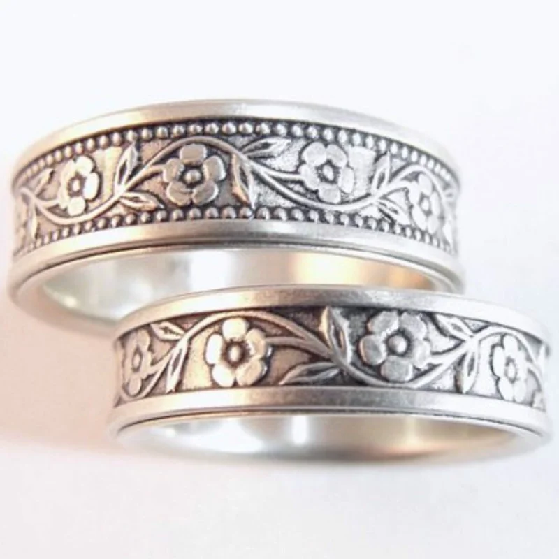 Couples Rings Finger Ring Wedding Rings Wedding Ring 2pcs Simple Fashionable Engagement Men And Women Size 6-11