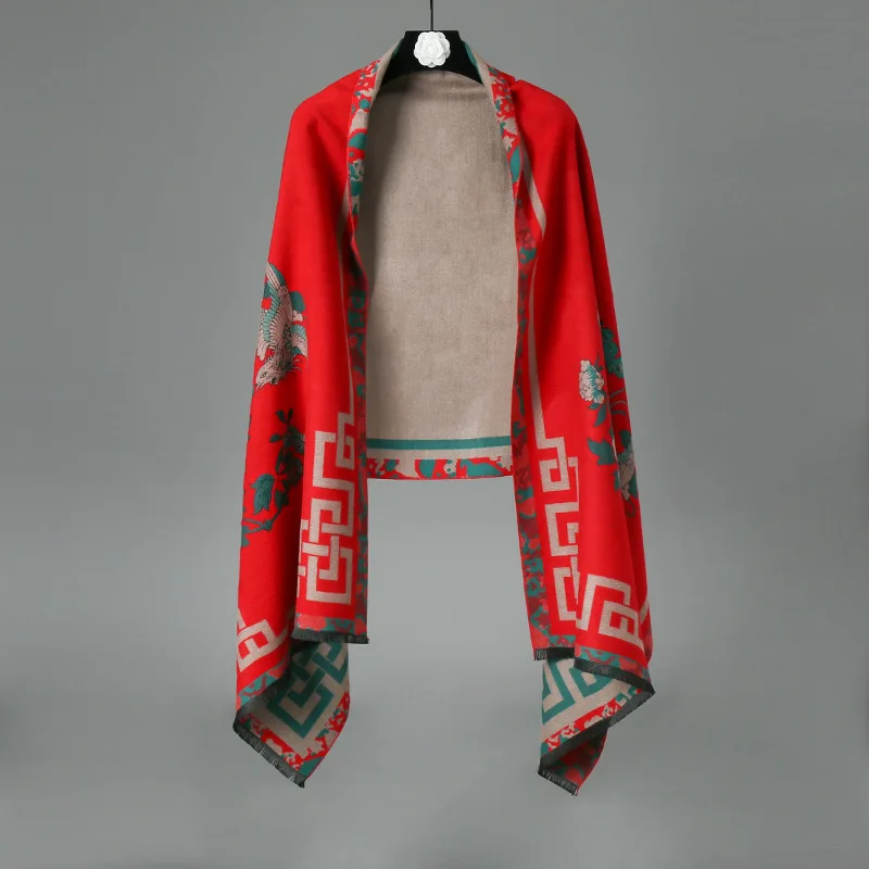Oversize Winter New Women Thick Warm Shawl Scarf Double Side Fashion Travel Blanket Scarves Casual Cashmere Bufandas Hombre