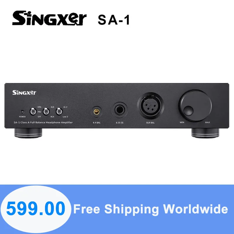 

Singxer SA-1 Headphone Amplifier Fully Balanced Discrete Class A Amp SA1 Support XLR/6.35mm/4.4mm Multi Interface Preamp
