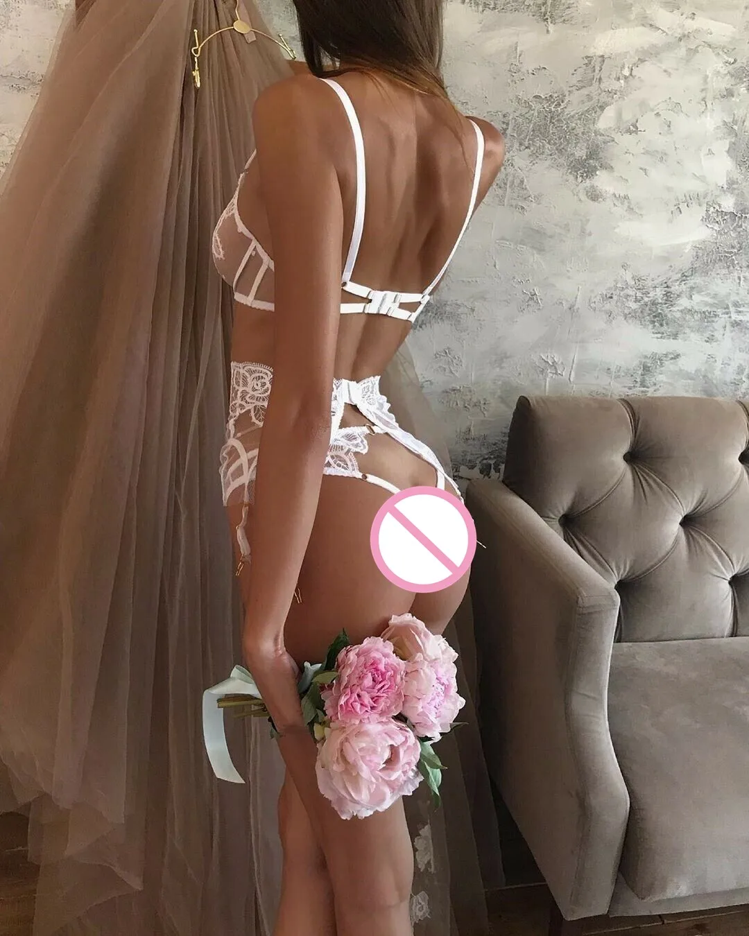 Горячая Распродажа, комплект из 3 предметов, женское сексуальное белье, Babydoll, кружевное нижнее белье, v-образный вырез, бюстгальтер, высокая талия, подвязки, пояс, стринги, наборы, ночное белье