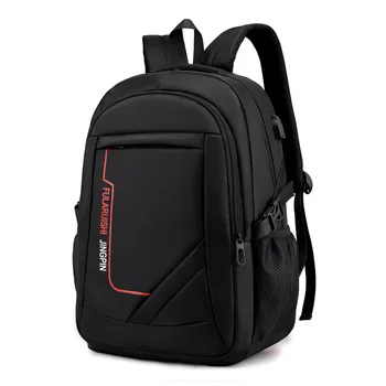 

Laptop Backpack Men Waterproof 15.6 Inch USB Charging Notebook Backpack Male Large Capacity Oxford Student Bagpack for Teenager