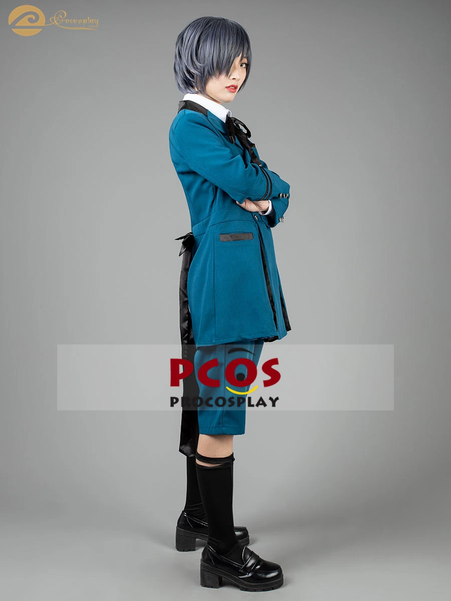 Профессиональный косплей Черный Дворецкий 2 Ciel Phantomhive косплей костюм и маска для глаз для женщин mp003218